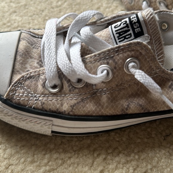 Beige snakeskin pattern converse - Picture 3 of 3